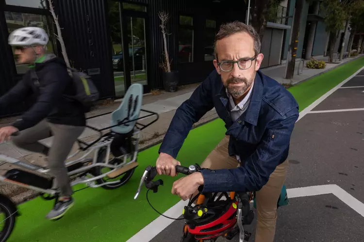 Christopher White, newly named executive director of the San Francisco Bicycle Coalition, is taking the helm of the politically influential organization.
