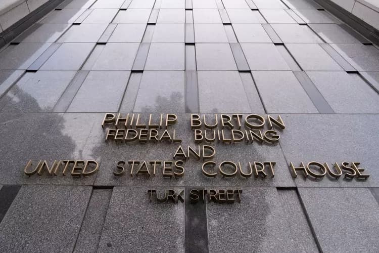 A view of the Phillip Burton Federal Building and U.S. Courthouse in San Francisco.
