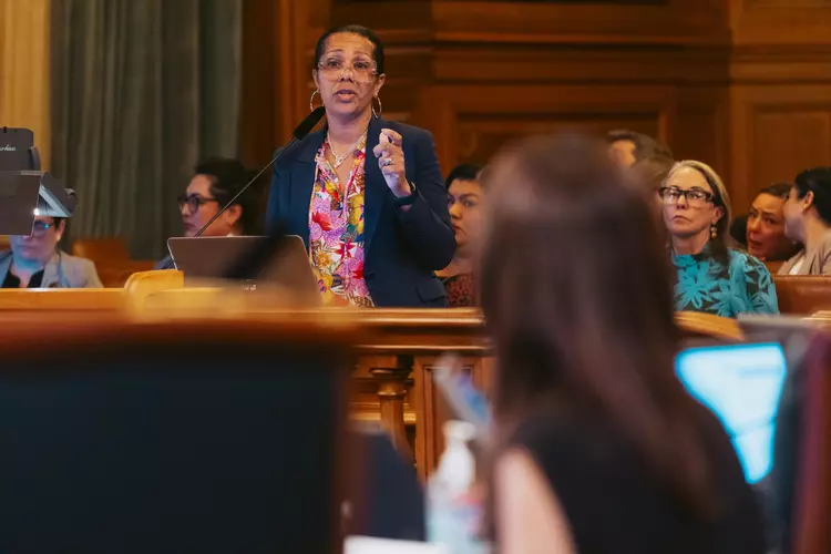 Sheryl Davis, former head of the Human Rights Commission, was accused of misusing city funds.