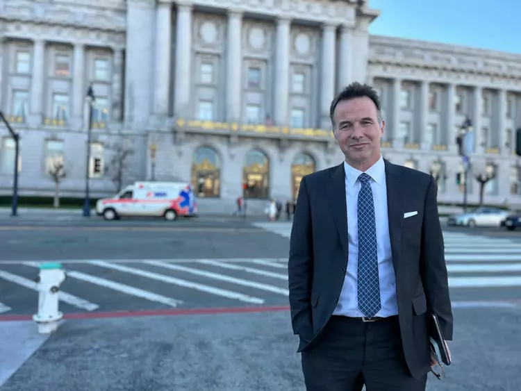 Sharky Laguana, outgoing president of the San Francisco Small Business Commission | Kevin Truong/The Standard