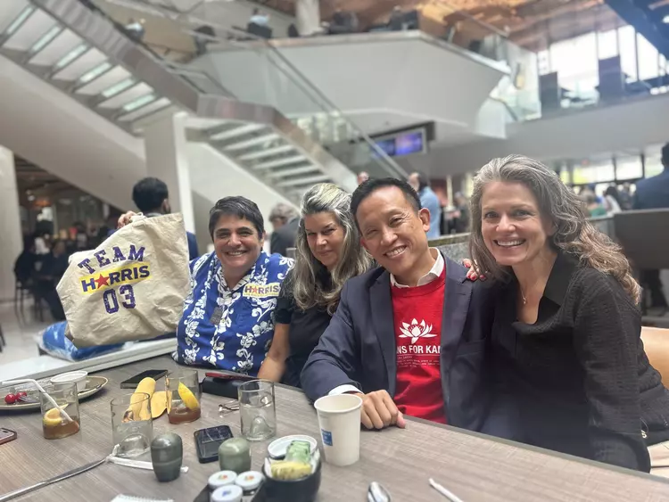 Rebecca Prozan, Debbie Mesloh, David Chiu, and Heidi Sieck, some of Kamala Harris’ earliest backers in San Francisco, reminisce about her first campaign.